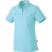 ルコック レディスボタンダウンシャツ 9 アクア UZL3020-4