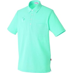 ルコック 男女兼用ボタンダウンシャツ EL アクア UZL3029-4