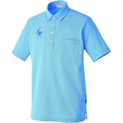 ルコック 男女兼用ボタンダウンシャツ M セーヌブルー UZL3029-41