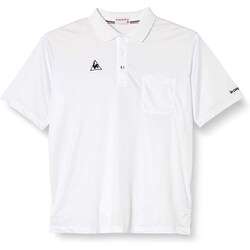 ルコック 兼用半袖ポロシャツ EL ホワイト UZL8022-1