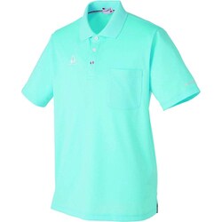 ルコック 男女兼用半袖ポロシャツ S アクア UZL8022-4