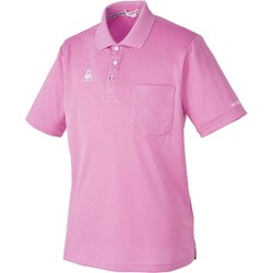 ルコック 男女兼用半袖ポロシャツ L ピンク UZL8022-9