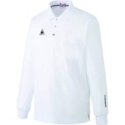 ルコック 兼用長袖ポロシャツ S ホワイト UZL8029-1