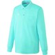 ルコック 兼用長袖ポロシャツ M アクア UZL8029-4