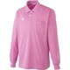 ルコック 兼用長袖ポロシャツ LL ピンク UZL8029-9