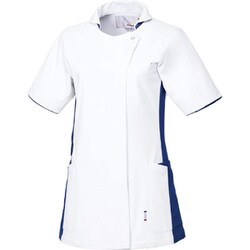 ルコック レディスジャケット LL ホワイト×ネイビー UQW1043-5