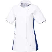 ルコック レディスジャケット LL ホワイト×ネイビー UQW1043-5