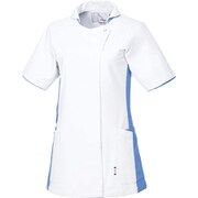 ルコック レディスジャケット M ホワイト×ブルー UQW1043-41