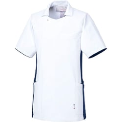 ルコック メンズジャケット L ホワイト×ネイビー UQM1102-5