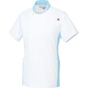 ルコック メンズジャケット S ホワイト×アクア UQM1008N-40