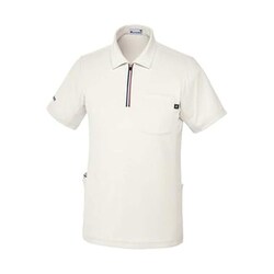 ルコック ポルティフジップシャツ S アイボリー UZL3207