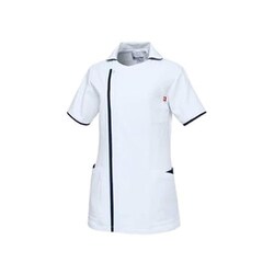 ルコック レディスジャケット L ホワイト×ネイビー UQW1059