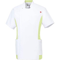 ルコック メンズバイカラージャケット M ホワイト×ライム UQM1006N-16