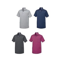 ルコック 男女兼用ニットシャツ EL チャコール杢 UZL3101