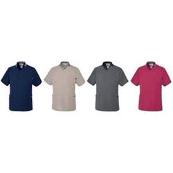 ルコック 男女兼用Vネックスクラブ SS ネイビー UQM1548-5