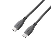 240W PD EPR USB Type-C ケーブル 1.5m やわらかシリコン eMarker 480Mbps グレー MPA-CCPESS15GY