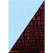 GM-884 GM ナンバーデカール 1/100 No.6 フューチャー・ナンバーズ ベーシック クリア＆ネオン ファイアレッド 【初回限定生産】 [プラモデル用品]