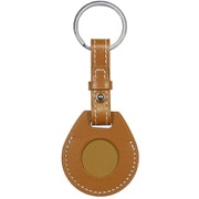 イーコスモ 自転車 レザーキーホルダー エアタグ LoshallTag ローシャルタグ LTG 位置情報・紛失防止タグ 本体 Android 対応 ブラウン TGK3-BR YF-1339
