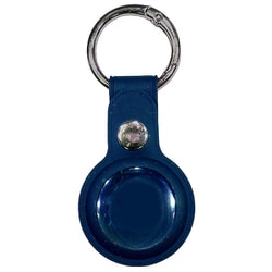 イーコスモ 自転車 シリコンキーホルダー 窓付き エアタグ LoshallTag ローシャルタグ LTG 位置情報・紛失防止タグ 本体 Android 対応 ネイビー TGK5-NV YF-1340