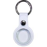 イーコスモ 自転車 シリコンキーホルダー 窓付き エアタグ LoshallTag ローシャルタグ LTG 位置情報・紛失防止タグ 本体 Android 対応 ホワイト TGK5-WH YF-1342