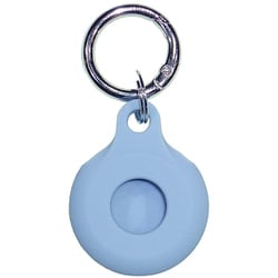 イーコスモ 自転車 シリコンキーホルダー エアタグ LoshallTag ローシャルタグ LTG 位置情報・紛失防止タグ 本体 Android 対応 ブルー TGKL-BL YF-1344