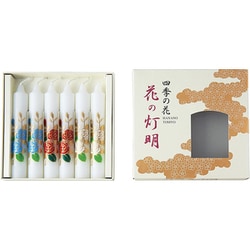 ローソク 花の灯明 5吋 約直径1.9cm×高さ12.3cm 薔薇 6本