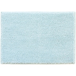 バスマット ふんわり プレーン 約縦35cm×横50cm ブルー
