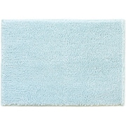 バスマット ふんわり プレーン 約縦35cm×横50cm ブルー