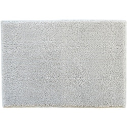 バスマット ふんわり プレーン 約縦35cm×横50cm グレー