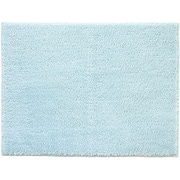 バスマット ふんわり プレーン 約縦45cm×横60cm ブルー