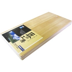 匠 木製まな板 穴明 普通幅 約幅39cm×奥行19.5cm×高さ3cm
