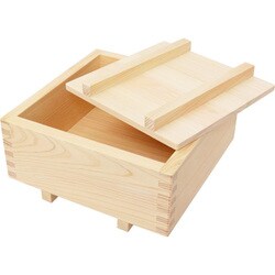 桧押し寿司器 箱寿司 7号 約幅21cm×奥行21cm×高さ8.5cm