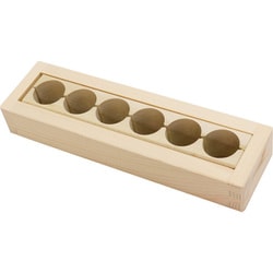 樹婦人 桧押し寿司器 幕の内 約幅24.3cm×奥行6.8cm×高さ3.9cm