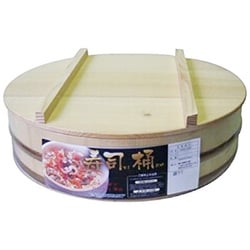 寿司桶 蓋付き 白木 36cm
