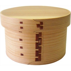 曲げわっぱ 丸型 大 約直径13cm×高さ8cm