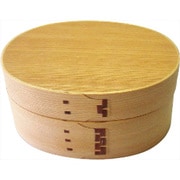 曲げわっぱ 小判型 約幅16.5cm×奥行11.5cm×高さ8cm