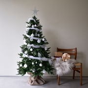 X`mas Modern tree 150cm LED SILVER [クリスマスツリー 150cm おしゃれ 高級 豪華 オーナメント付 LED 飾り 電飾]
