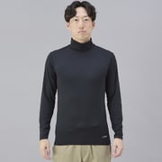 レイヤーテック タートルネックシャツ 薄手 BK L