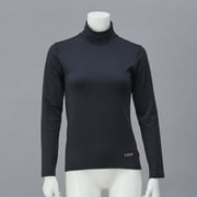 レイヤーテック タートルネックシャツ 薄手 LADY BK L