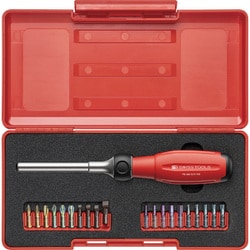 スイスグリップEVO ツイスター ラチェットドライバーセット 24ギア ビット20本付き 38510.R-100Set