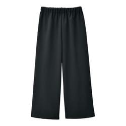 Dク0086 ゴム替えできる裏起毛キュロット LLサイズ ブラック dculottes