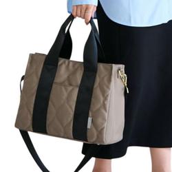 lz-51505 LIZDAYS Urban キルティング ナイロン2WAYトート トート グレーベージュ/ブラック lz51505