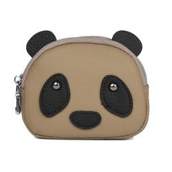 12133 Melody レザーポーチ パンダポーチ ポーチ 73カーキ m12133