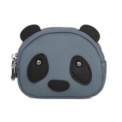 12133 Melody レザーポーチ パンダポーチ ポーチ 93グレー m12133