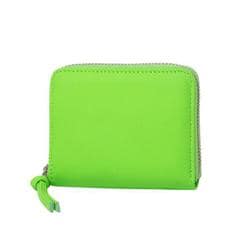 08-06-04010 perche ペルケ 蛍光レザーストラップ付カードウォレット 財布 グリーン perche04010