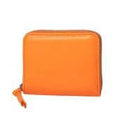 08-06-04010 perche ペルケ 蛍光レザーストラップ付カードウォレット 財布 オレンジ perche04010