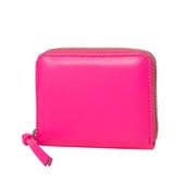 08-06-04010 perche ペルケ 蛍光レザーストラップ付カードウォレット 財布 ピンク perche04010