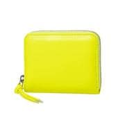 08-06-04010 perche ペルケ 蛍光レザーストラップ付カードウォレット 財布 イエロー perche04010