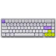 ゲーミングキーボード US配列 電磁誘導 ラピッドトリガー 有線/無線対応 ホワイト AESCO-A67-WH