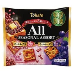 オール シーズナルアソート オールあずき あんバター仕立て＆オールレーズン 22枚（2枚×11袋）